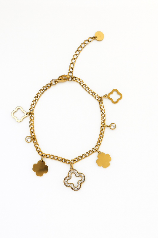 Bracelet Clover gold
